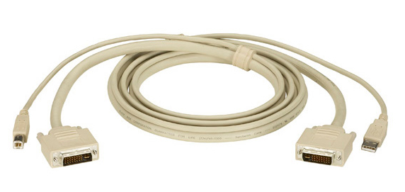 Black Box DVI/USB 4.57m KVM cable Beige