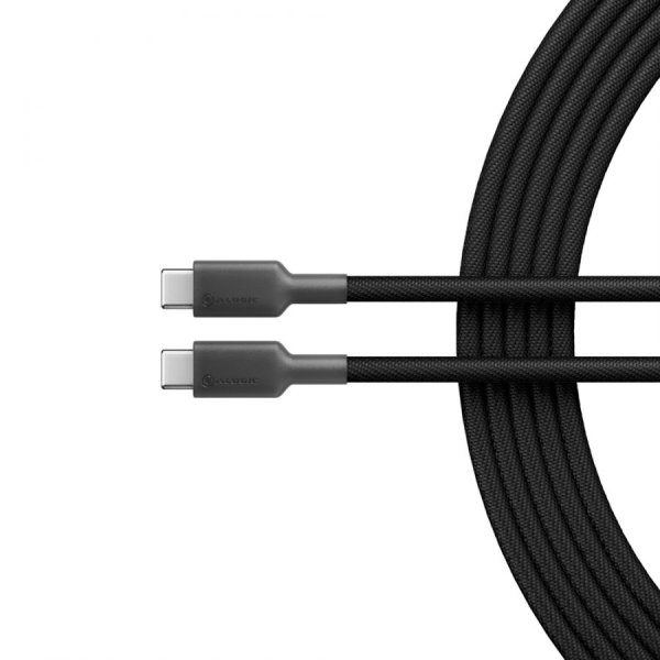 ALOGIC Elements Pro USB 2.0 USB-C to USB-C Cable 1m Black – 5A/ 480Mbps