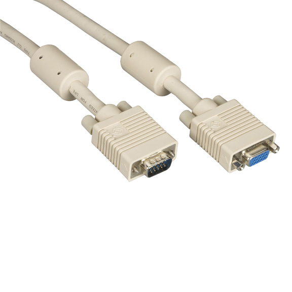 Black Box VGA/VGA, 3ft VGA cable 0.9 m VGA (D-Sub) Beige