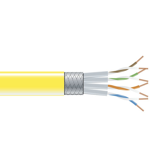 Black Box Cat6 S/FTP networking cable Yellow 304.8 m S/FTP (S-STP)