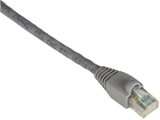 Black Box 7.6m Cat6 UTP 550 MHz networking cable Grey U/UTP (UTP)