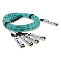 AddOn Networks FCBN510QE2C20-AO InfiniBand/fibre optic cable 20 m QSFP+ 4xSFP+ Aqua colour, Silver