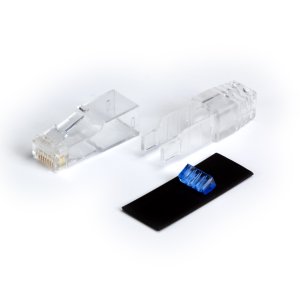 Black Box FMTP6AU-25PAK wire connector RJ-45 Black, Transparent