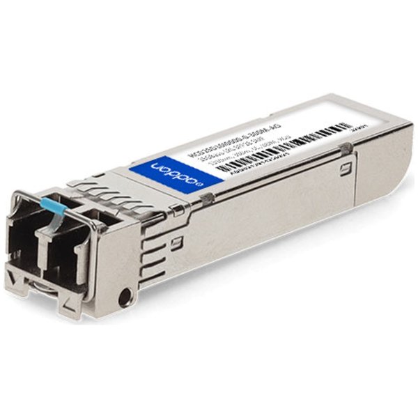 Fortinet Compatible TAA Compliant 10GBase-LR SFP+ Transceiver, SMF, 1310nm, 10km, LC, DOM