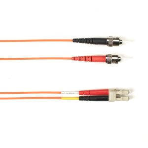 Black Box FOCMR10-010M-STLC-OR InfiniBand/fibre optic cable 10 m ST LC OFNR OM3 Orange