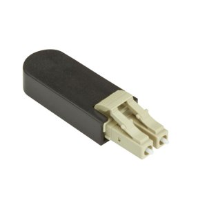 Black Box FOLB50M1-LC fibre optic adapter Beige, Black