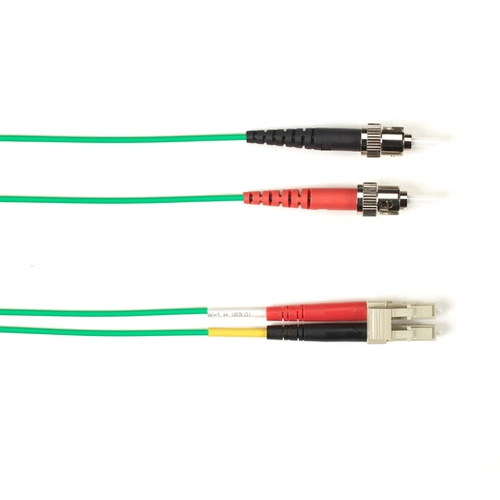 Black Box FOLZH10-015M-STLC-GN InfiniBand/fibre optic cable 15 m ST LC OM3 Green