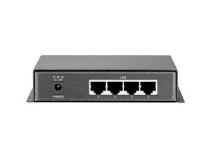 LevelOne 5-Port Gigabit PoE Switch, 61.6W, 802.3af PoE, 4 PoE Outputs, power adapter included