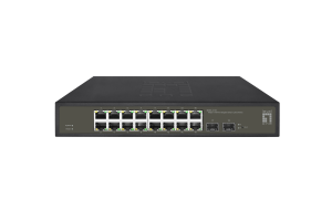 LevelOne Hilbert 18-Port Gigabit Smart Lite Switch, 16 x Gigabit RJ45, 2 x Gigabit SFP