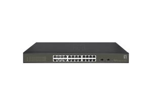 LevelOne Hilbert 26-Port Gigabit Smart Lite Switch, 24 x Gigabit RJ45, 2 x Gigabit SFP