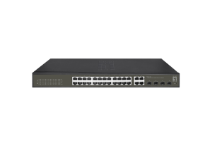LevelOne Hilbert 28-Port Gigabit Smart Lite Switch, 24 x Gigabit RJ45, 4 x Gigabit SFP/RJ45 Combo