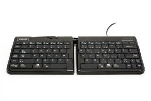 BakkerElkhuizen Goldtouch Travel Go2 Wired keyboard USB QWERTY UK English Black