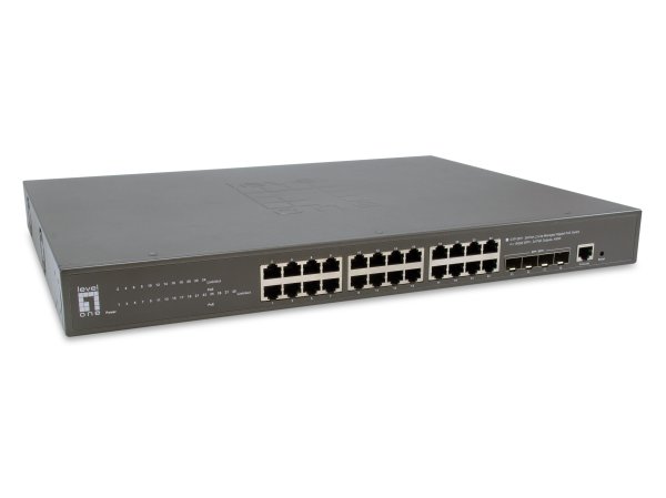 LevelOne GTP-2871 network switch Managed L3 Gigabit Ethernet (10/100/1000) Power over Ethernet (PoE) Grey