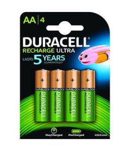 Duracell AA 2400mAh 4 Pack Rechargeable battery Nickel-Metal Hydride (NiMH)