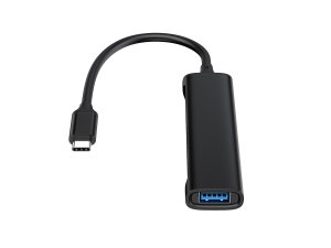 Conceptronic HUBBIES 4-Port USB 3.0 Hub, 2 USB-C & 2 USB-A ports, aluminum case, USB-C connector