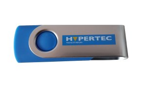 Hypertec USB2.0 128GB Swivel HyperDrive - Standard USB Flash Drive for file, picture and data storage.