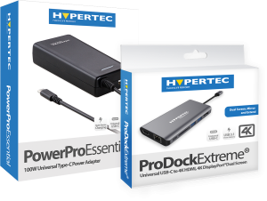 Hypertec USB Type- C bundle- includes Hypertec ProDockExtreme and 60W power supply unit. Bundle consists of 1 x HYP-USBCPD-X and HYP-USBCPSU.