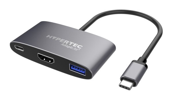 Hypertec AdaptLite HD - Universal USB-C Adapter with HDMI USB3.0 & 100W Power Delivery