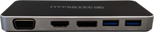 Hypertec ProDockEssential 4K - Universal USB-C Dock with HDMI VGA and DisplayPort