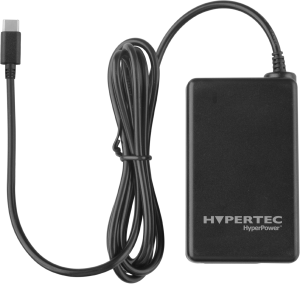 Hypertec HyperPower 65w. Universal USB-C GaN tech power supply unit. 3.0 Power Delivery / Qualcomm Quick Charge 4+. Designed to support a range of electronic devices that use the USB Type-C connector. Includes built-in thermal and power protection feature