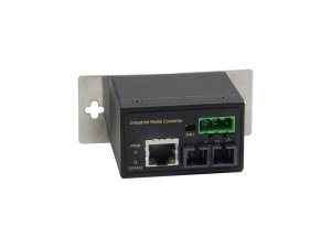 LevelOne RJ45 to SC Fast Ethernet Industrial Media Converter, Multi-Mode Fiber, 2km, -40°C to 75°C