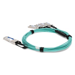 AddOn Networks JG331A-AOC-7M-AO InfiniBand/fibre optic cable QSFP+ Aqua colour, Silver