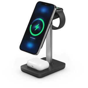 3 in 1 Wireless Charging Station, Black