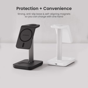 3 in 1 Wireless Charging Station, White