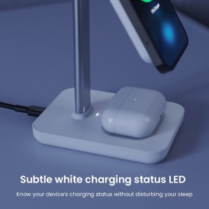 3 in 1 Wireless Charging Station, White