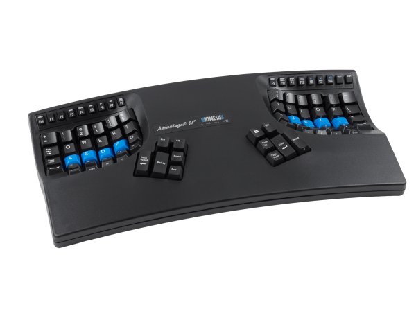 Kinesis Advantage2 Quiet LF keyboard Office USB QWERTY Black