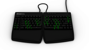 Kinesis Freestyle Edge RGB keyboard Gaming USB QWERTY Black