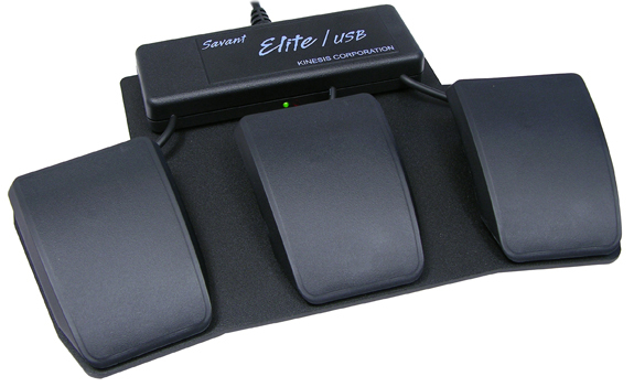 Kinesis Savant Elite Triple Action Foot Switch Black