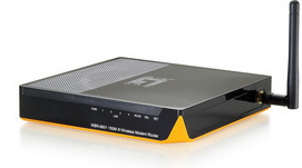 LevelOne WBR-6601A wireless router Black, Yellow