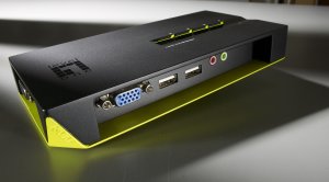 LevelOne 4-Port USB VGA KVM Switch, audio support