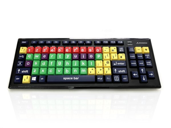 Accuratus KYB-M2MIX-LCUHBT keyboard Home RF Wireless + Bluetooth QWERTY UK English Multicolour