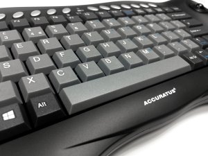 Accuratus Toughball 2 keyboard Office RF Wireless QWERTY UK English Black, Grey