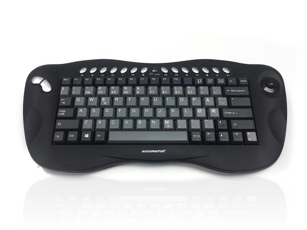 Accuratus Toughball 2 keyboard Universal RF Wireless QWERTY Norwegian Black