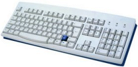 Accuratus 260 Euro USB connected- anti-glare keyboard (Beige) - There is an optional Polyurethane cover/overlay for this keyboard- please see part code VIZ-260EURO-SEELHY.