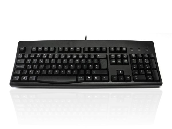 Accuratus 260 keyboard USB Norwegian Black