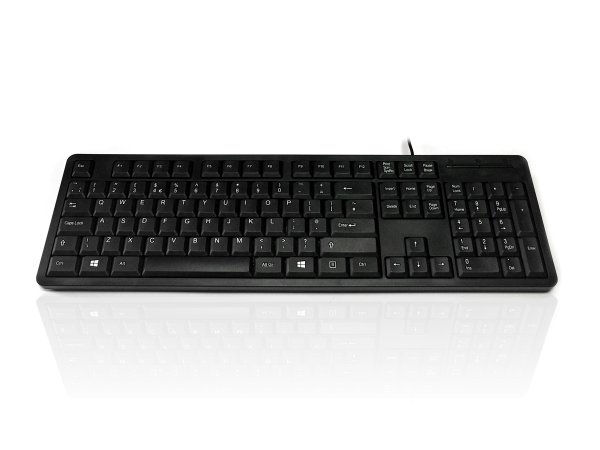 Accuratus 276 V3 keyboard Office USB QWERTY UK English Black