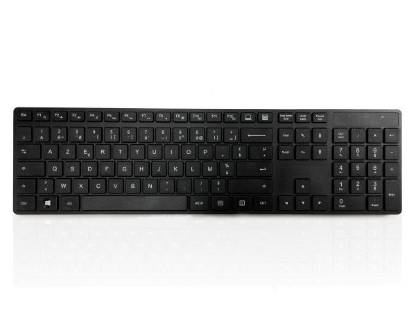 Accuratus 301 Wireless Multi-Device in FRENCH layout - Dual Bluetooth 5.2 & RF 2.4GHz Wireless MultiDevice Multimedia Keyboard