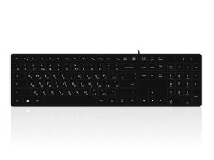 Accuratus KYBAC301-UBLK-CY keyboard USB QWERTY Russian Black