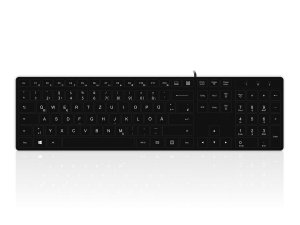 Accuratus KYBAC301-UBLK-GR keyboard USB QWERTZ German Black