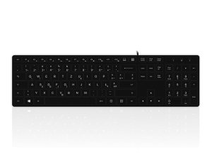 Accuratus KYBAC301-UBLK-PL keyboard USB QWERTZ Polish Black