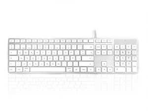 Accuratus KYBAC301-UCMACSP keyboard USB QWERTY Spanish White