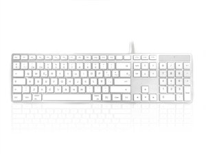 Accuratus KYBAC301-UMAC-SP keyboard Home USB Spanish White