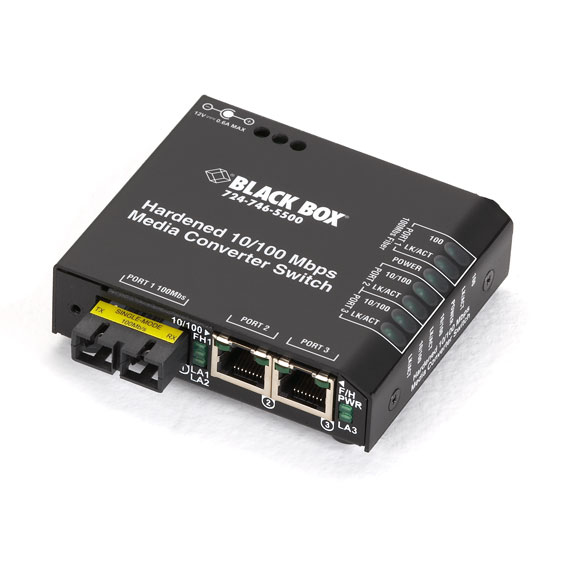 Black Box LBH100AE-H-SSC network media converter 100 Mbit/s Multi-mode, Single-mode