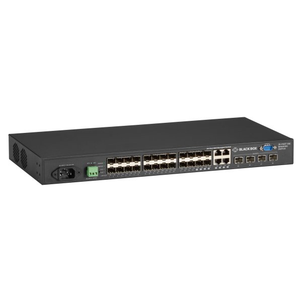 Black Box LGB5128A-R2 network switch Managed Gigabit Ethernet (10/100/1000) 1U