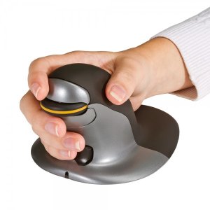 Posturite Penguin Ambidextrous Vertical mouse Office RF Wireless Laser 1200 DPI