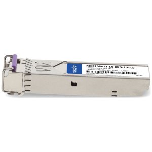 1000Base-BX SFP Transceiver, SMF, 1490nmTx/1310nmRx, 20km, LC, DOM